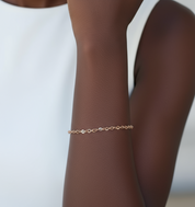 18k Yellow Gold Phoenix Tail Design Adjustable Chain Bracelet-Black Diamonds New York