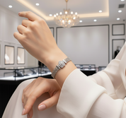 Rose Flower Flat Bracelet with Diamond-Black Diamonds New York