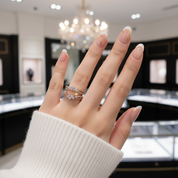 Exquisite Diamond Crown Enhancer Women's Wedding Band-Black Diamonds New York