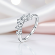 8.9 Ctw Round Diamond Option Engagement Ring Set-Black Diamonds New York
