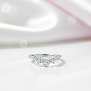 8.9 Ctw Round Diamond Option Engagement Ring Set-Black Diamonds New York