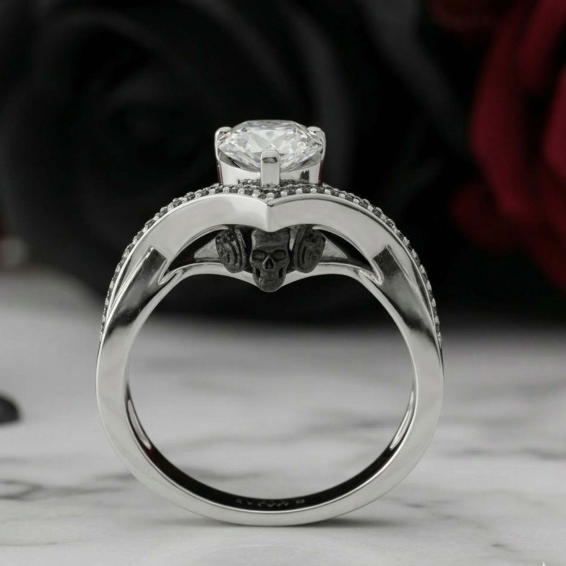 VIP Dream Ring Set- Custom Request with Extra Band-Black Diamonds New York