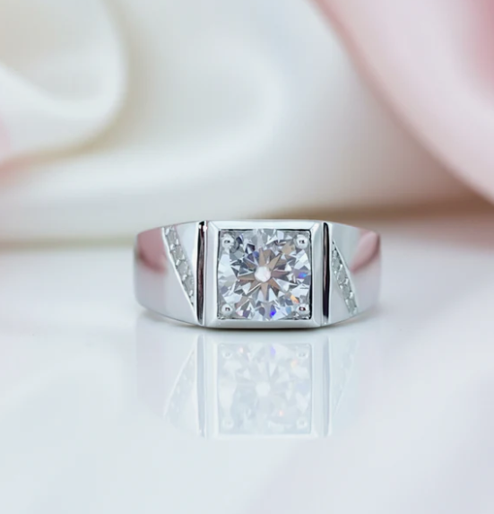 VIP Custom Request- 2ct Round Brilliant Diamond Option Men's Wedding Band-Black Diamonds New York