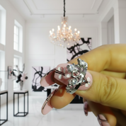 Promise Crown Princess Ring-Black Diamonds New York