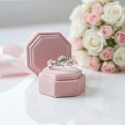 Round Cut Moss Agate Engagement Rings with Olive Branch Design-Black Diamonds New York