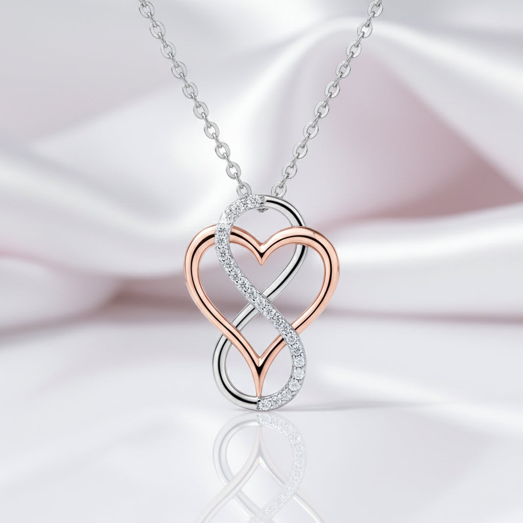 I Love You, To Infinity & Beyond Necklace-Black Diamonds New York