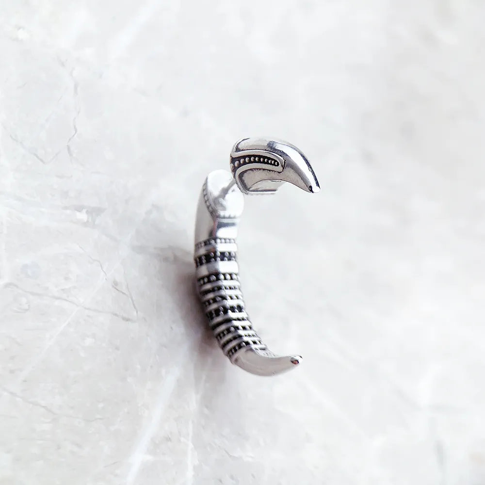 Unique Claw Design Earrings-Black Diamonds New York