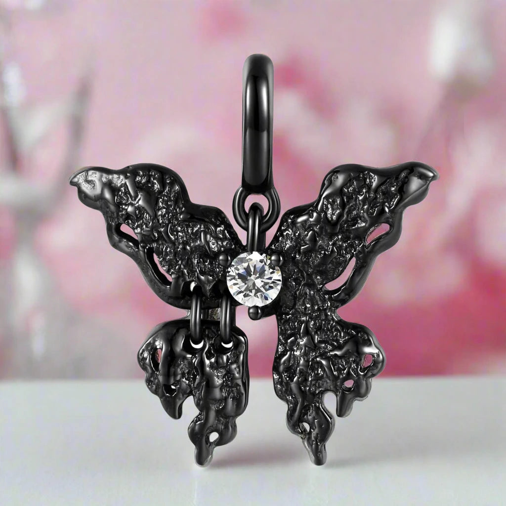 Black Skeleton Mask Pendant Necklace-Black Diamonds New York