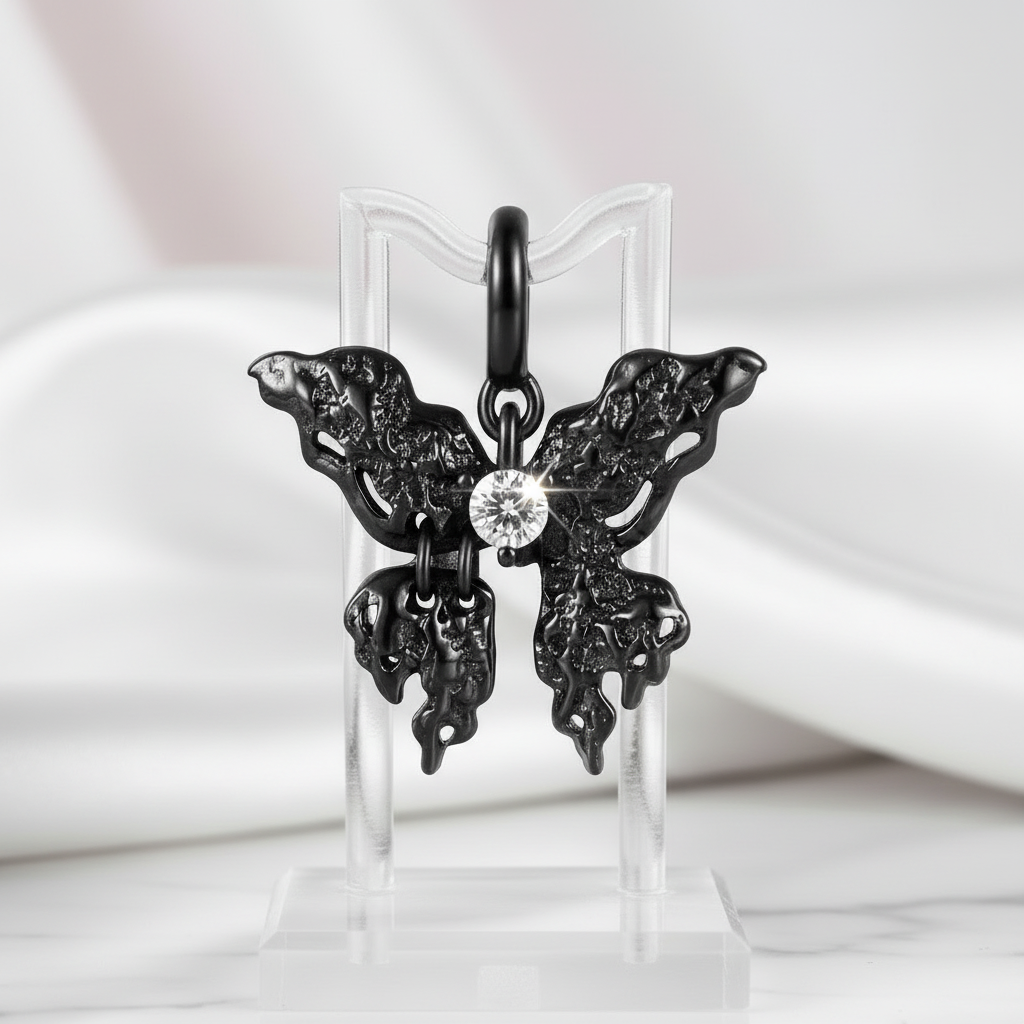 Black Skeleton Mask Pendant Necklace-Black Diamonds New York