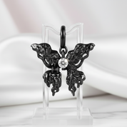 Black Skeleton Mask Pendant Necklace-Black Diamonds New York