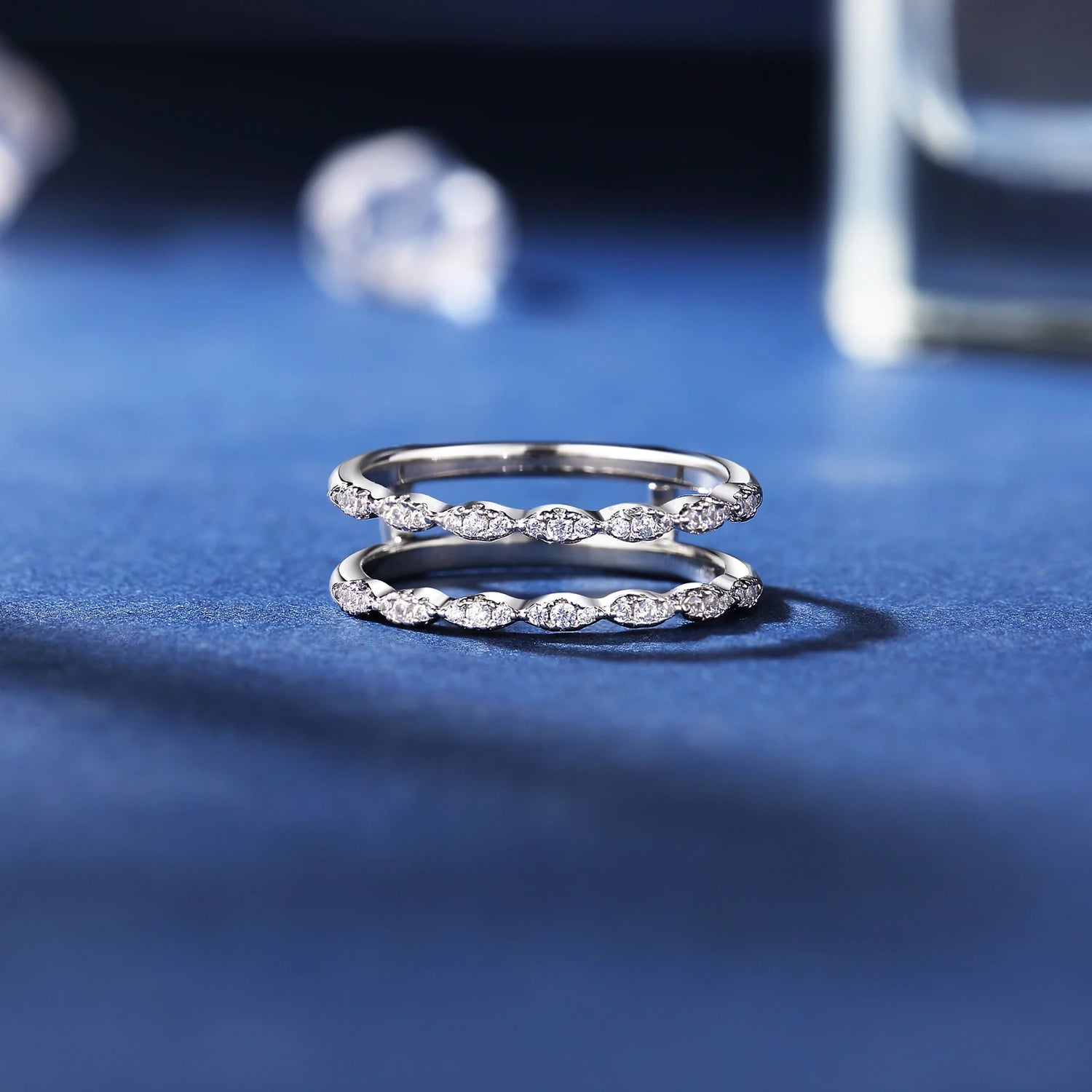 Round Diamond Women's Wedding Ring Enhancer-Black Diamonds New York