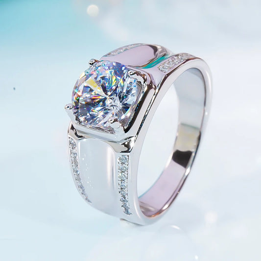 2.0 Ct Round Cut Diamond Engagement Ring-Black Diamonds New York