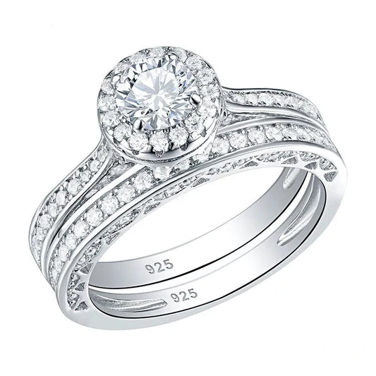Brilliant Round Cut EVN Diamond Wedding Ring Set-Black Diamonds New York