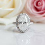 8ct Oval Cut Diamond Engagement Ring-Black Diamonds New York