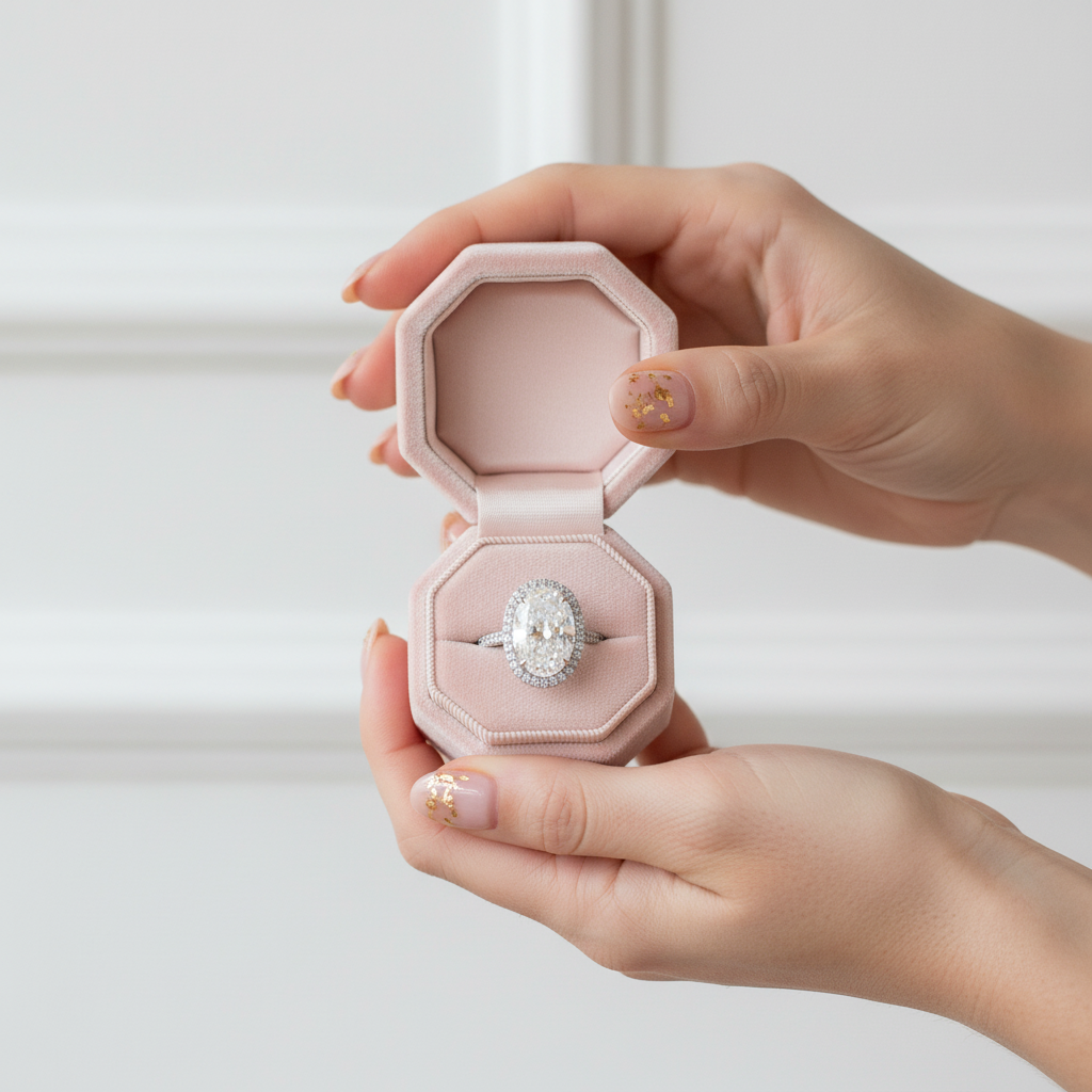 8ct Oval Cut Diamond Engagement Ring-Black Diamonds New York