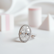 8ct Oval Cut Diamond Engagement Ring-Black Diamonds New York