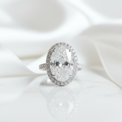 8ct Oval Cut Diamond Engagement Ring-Black Diamonds New York