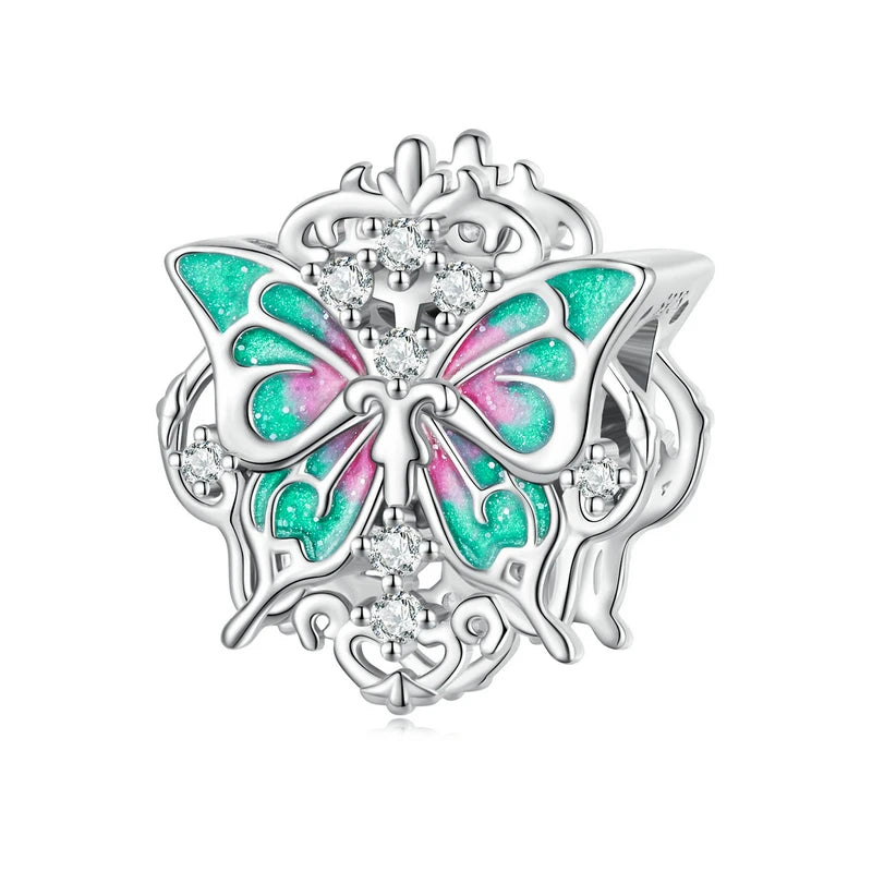 Colorful Butterfly Pendant with EVN Diamond-Black Diamonds New York