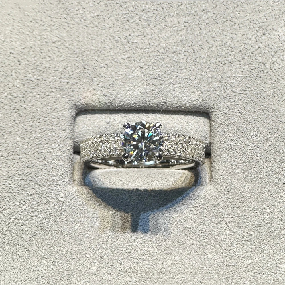 Classic 1.0 Ct Diamond Engagement Ring-Black Diamonds New York