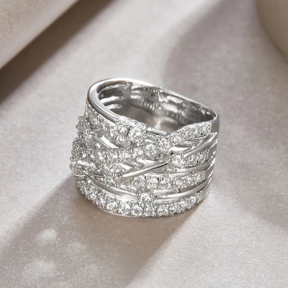 Sparkling Round Moissanite Diamond Engagement Ring-Black Diamonds New York