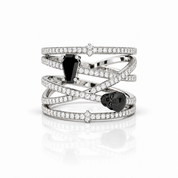 My Other Half- Limited Coffin Shape Diamond Option Rings-Black Diamonds New York