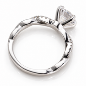 Twist 1.25ct Round Cut Diamond Option Promise Ring-Black Diamonds New York