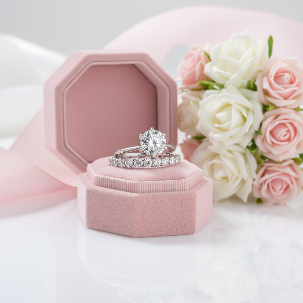 Simple 2.0 Carat Round Cut Wedding Set-Black Diamonds New York