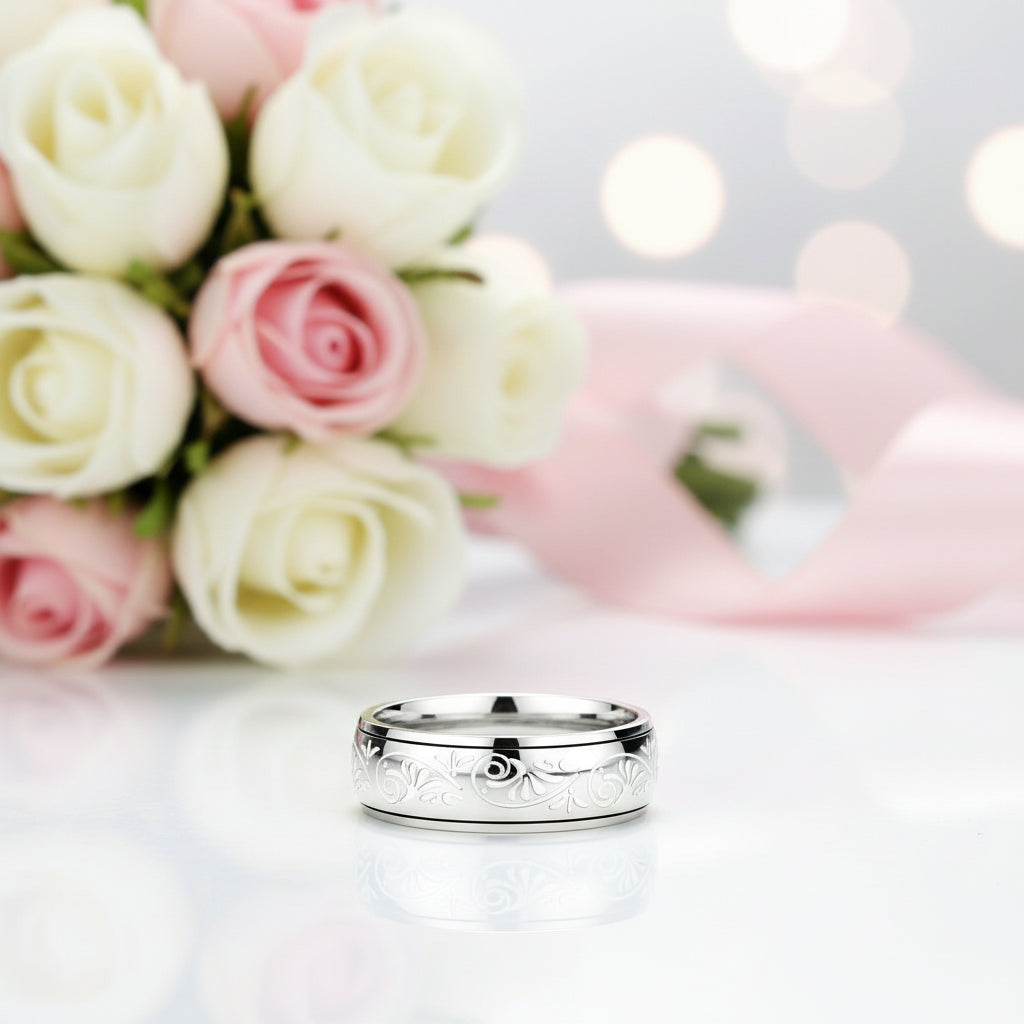 Simple Black Domed Hip-hop Ring Band-Black Diamonds New York