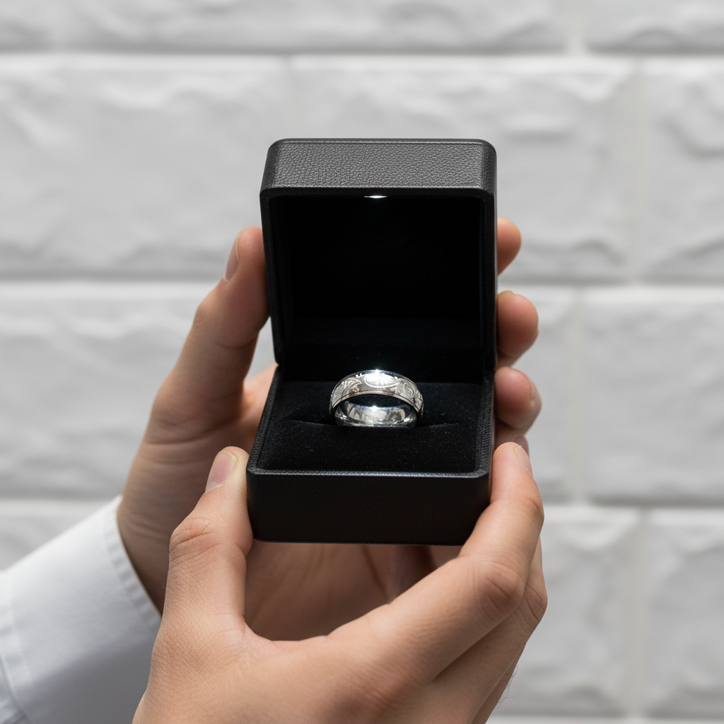 Simple Black Domed Hip-hop Ring Band-Black Diamonds New York