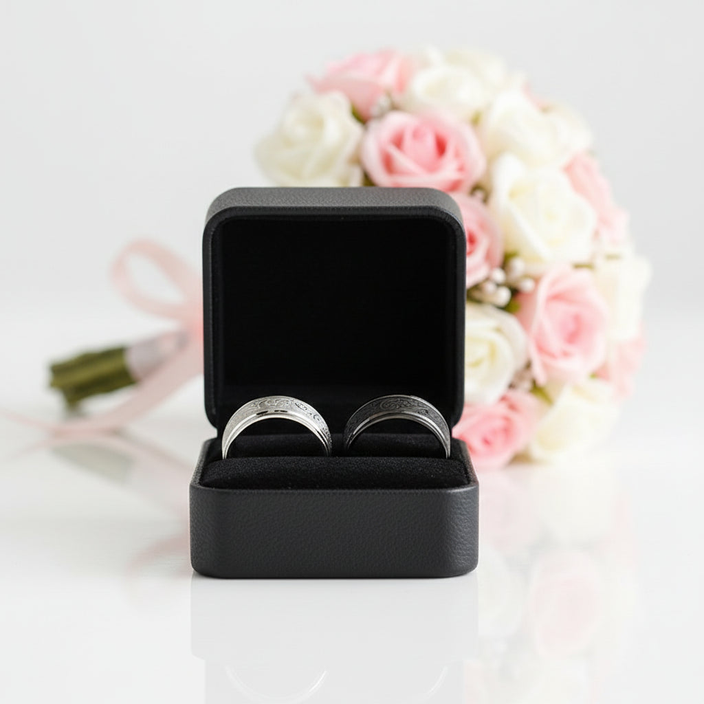 Simple Black Domed Hip-hop Ring Band-Black Diamonds New York