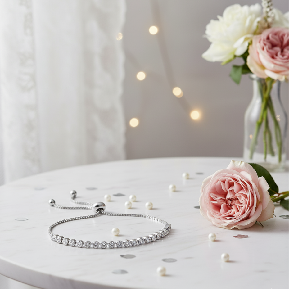 Single 3mm Diamond Tennis Bracelet-Black Diamonds New York