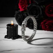 Skull Braided Punk Bracelet-Black Diamonds New York