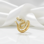 Snake Pear-cut Diamond Ring-Black Diamonds New York