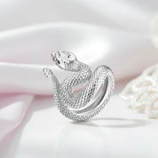 Snake Pear-cut Diamond Ring-Black Diamonds New York