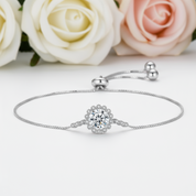 Snowflake Round Cut Diamond Bracelet-Black Diamonds New York