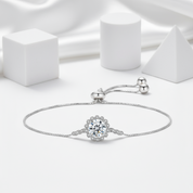 Snowflake Round Cut Diamond Bracelet-Black Diamonds New York