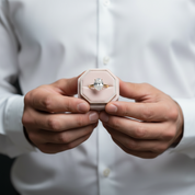 Solid Yellow Gold 3.0ct Oval Cut Diamond Engagement Ring-Black Diamonds New York