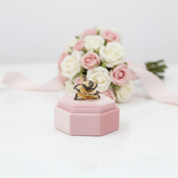 Spinel Orchid Flower Pendant-Black Diamonds New York