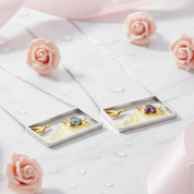 Sunrise Bird Creative Statement Necklace-Black Diamonds New York