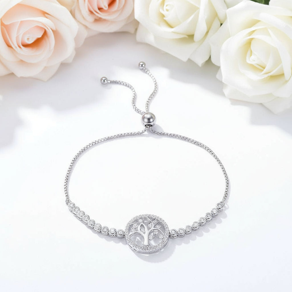 Tree of Life Bolo Bracelet-Black Diamonds New York