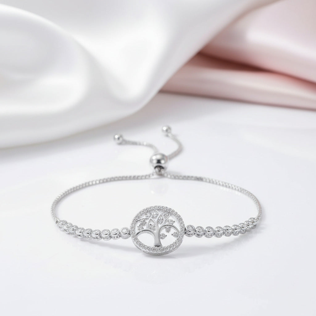 Tree of Life Bolo Bracelet-Black Diamonds New York