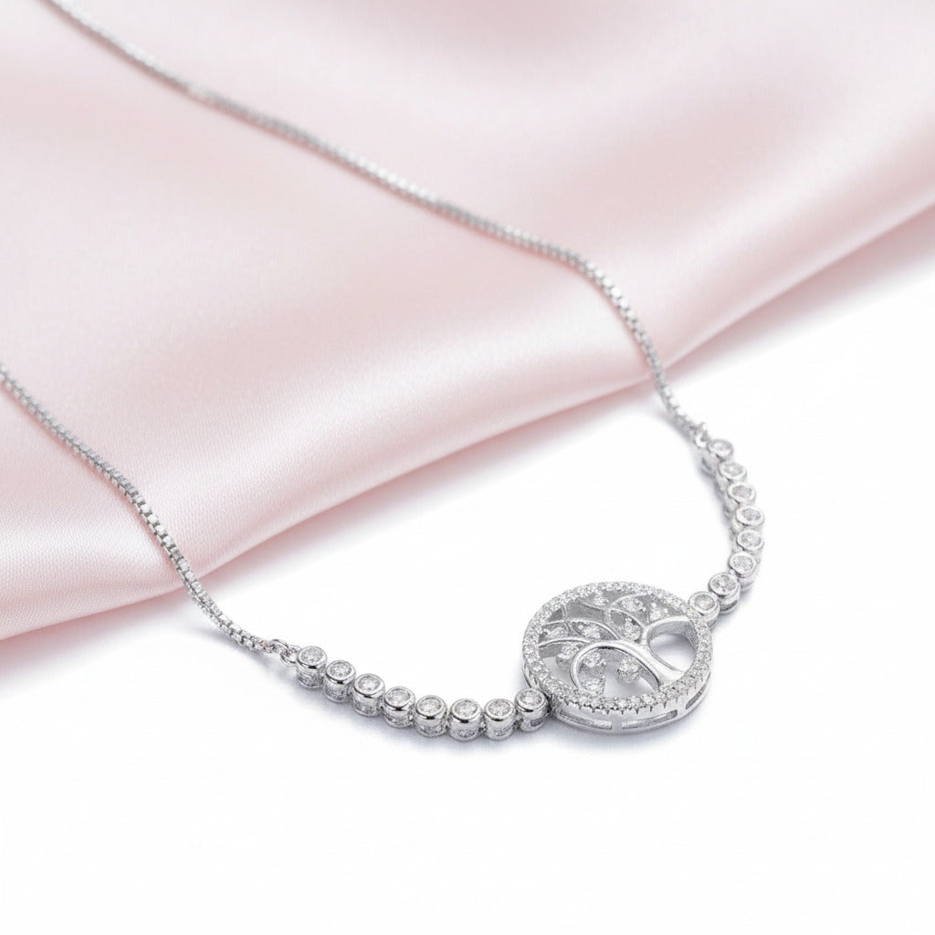 Tree of Life Bolo Bracelet-Black Diamonds New York