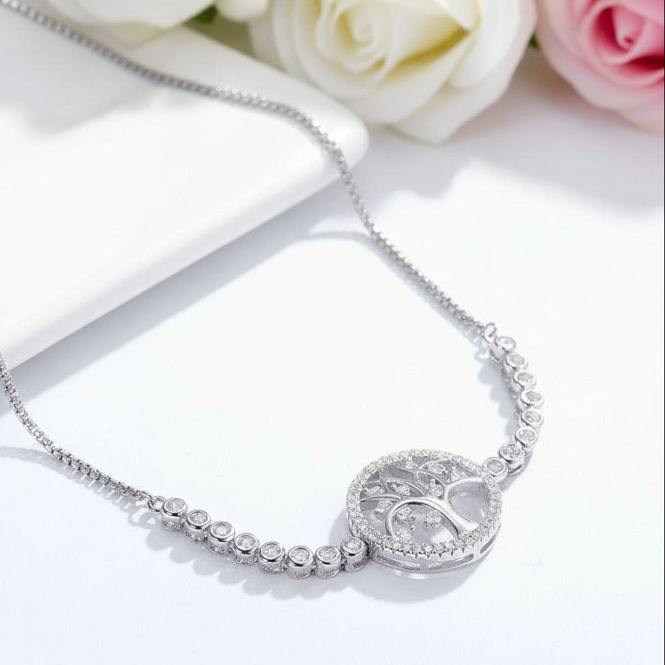 Tree of Life Bolo Bracelet-Black Diamonds New York