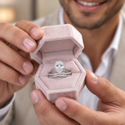 Unique Pear Cut Diamond Option Ring Set-Black Diamonds New York