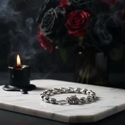 Vintage Ethnic Mantra Gothic Bracelet-Black Diamonds New York
