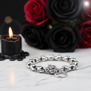 Vintage Ethnic Mantra Gothic Bracelet-Black Diamonds New York