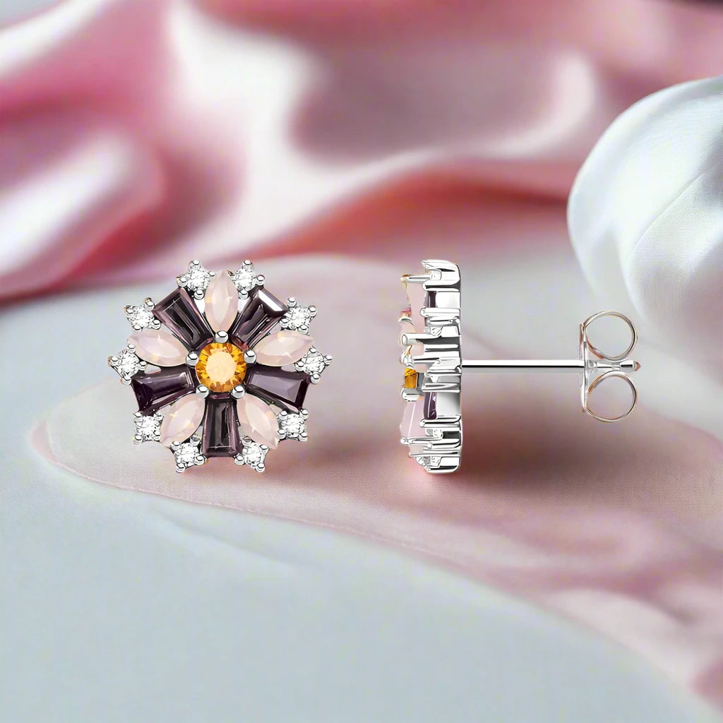 Vintage Scarab Drop Earrings-Black Diamonds New York