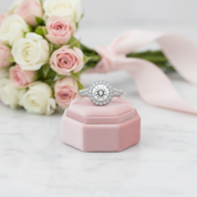 Vintage Option 2.0 Ct Diamond Option Halo Engagement Ring-Black Diamonds New York