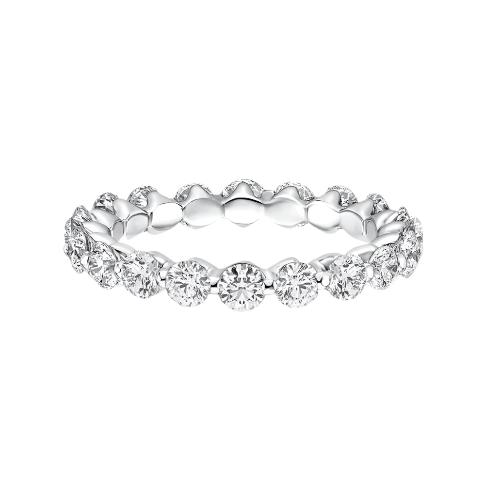 VIP Dream Ring- Eternity Round Cut Women's Stackable Wedding Band (Aftersale Service)-Black Diamonds New York