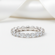 Eternity Round Cut Women's Stackable Wedding Band-Black Diamonds New York